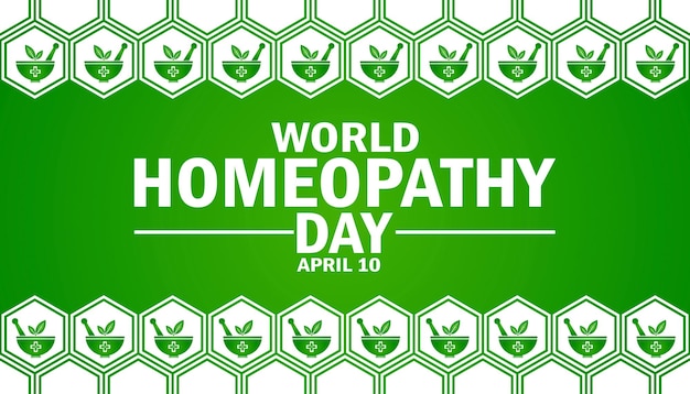 World Homeopathy Day background