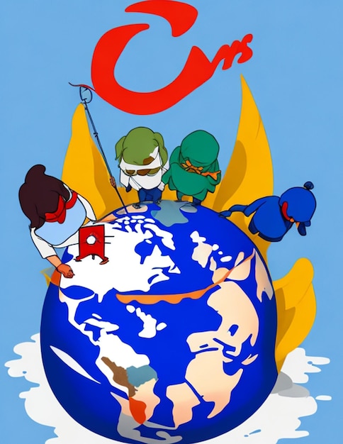 world humanitarian day illustration