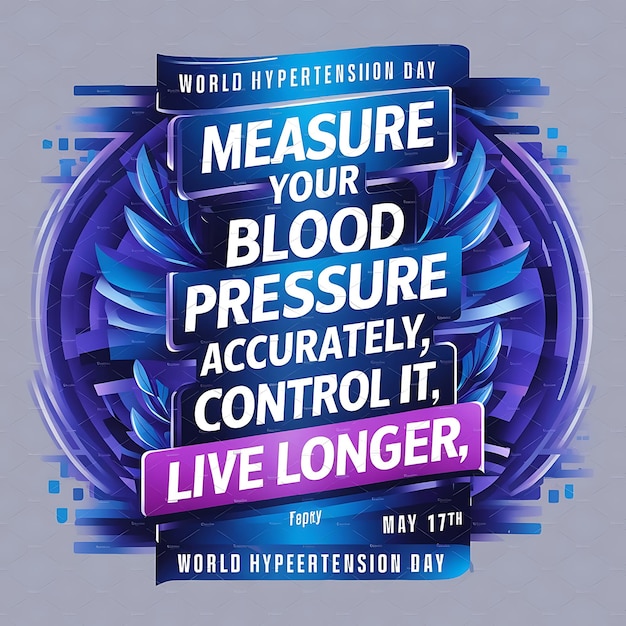 World Hypertension Day Vector illustration Commemorated Every May 17 to Symptoms and Preven