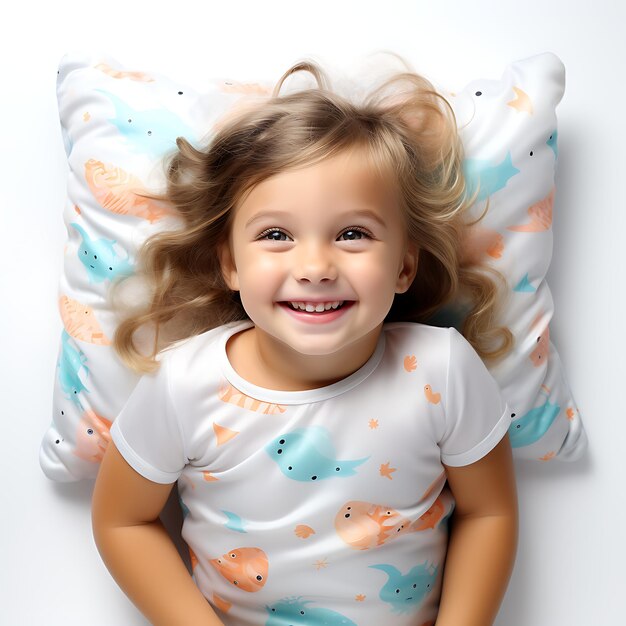 芸術的に作られた枕で子供の寝室に想像力と快適さの世界