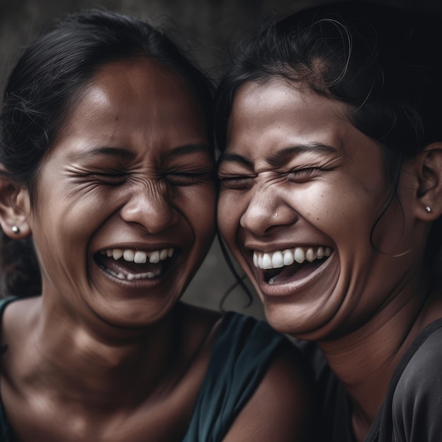 World laughter day women laugh generative ai