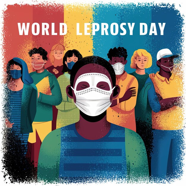 Photo world leprosy day generative ai