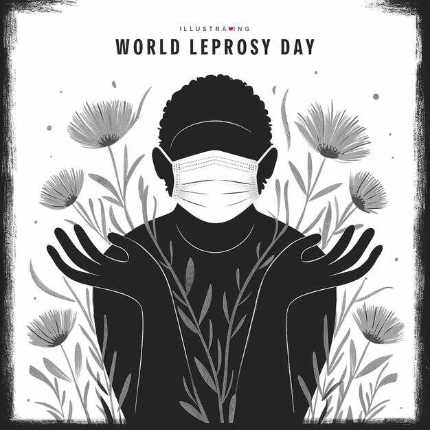 Photo world leprosy day generative ai