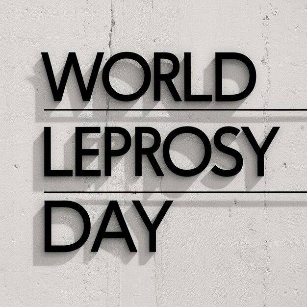 Photo world leprosy day generative ai