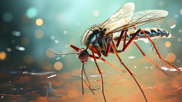 Фото Всемирный день борьбы с малярией 25 апреля 3d мультфильм генеративный ии