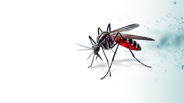 World malaria day isolated on white background Generative ai