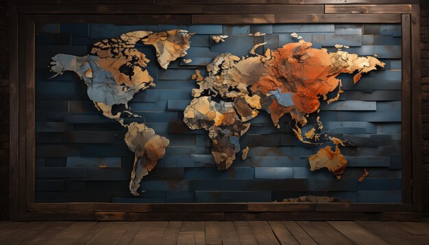 World map abstract background