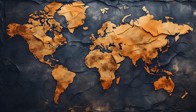 World map abstract background