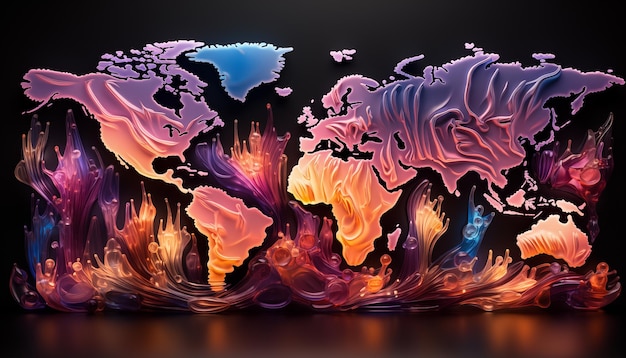 World map abstract background