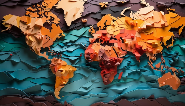 World map abstract background