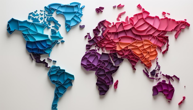 World map abstract background