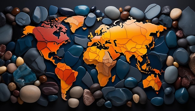 World map abstract background