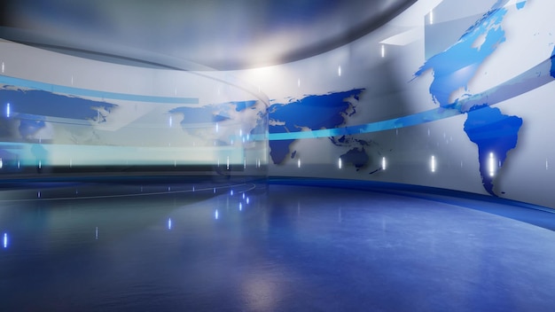 World Map Background 3d rendering