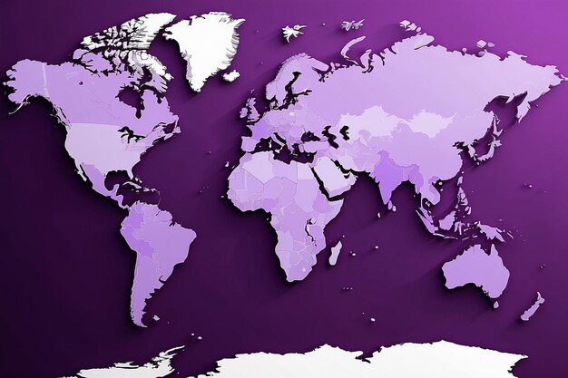 World map continent global support graphic