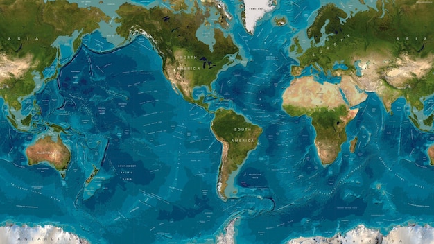 世界地図 イラスト 世界 大陸 海洋 背景