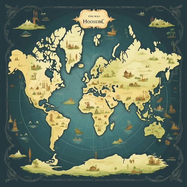 world map illustration