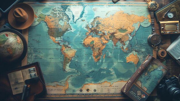 A world map is a flat twodimensional representation of the Earths surface It shows the continents oceans and other features of the Earth