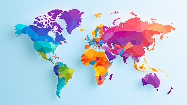 world map for powerpoint slide or background desktop