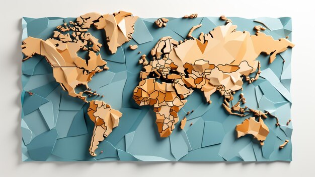 world map stock line are isolated on white background