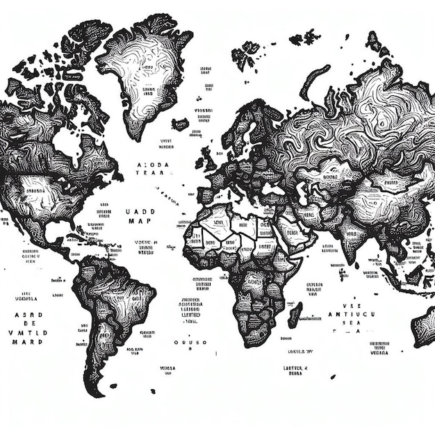 世界地図のベクトル画像