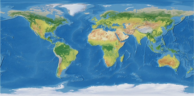 Фото Настенная живопись карта мира