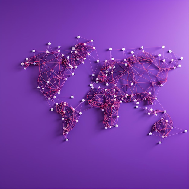 Premium AI Image world map