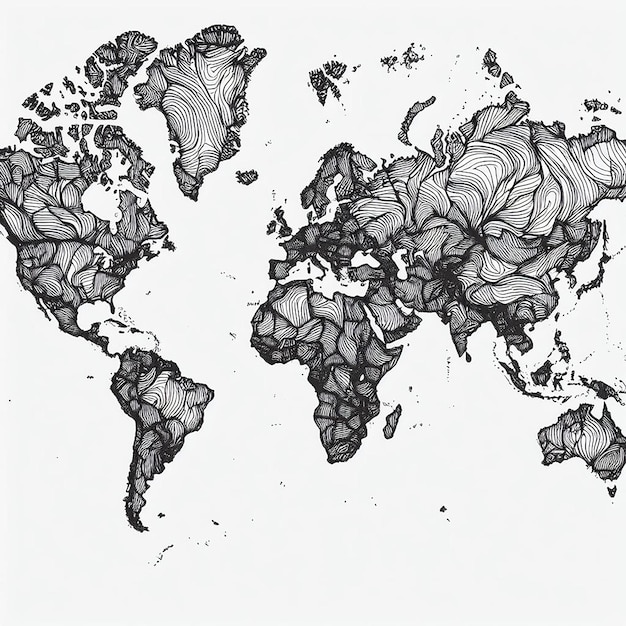 Photo world map