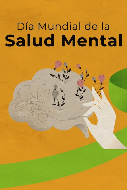 world mental health day awareness collage