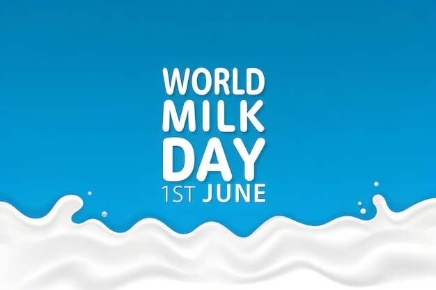 world milk day celebration poster