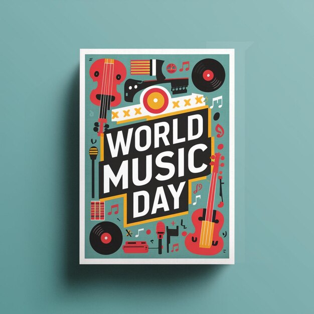 Фото Дизайн плаката всемирного дня музыки