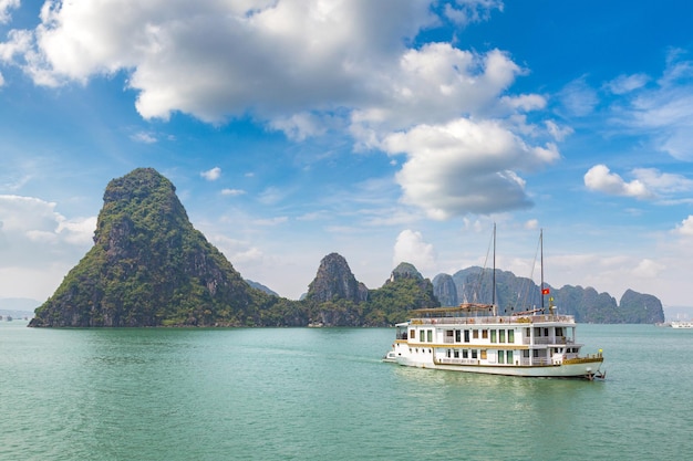 Photo world natural heritage halong bay vietnam