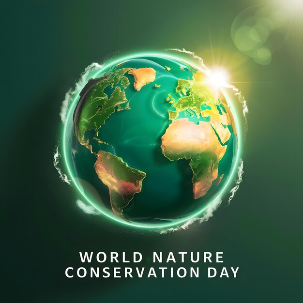 World nature conservation day Earth day celebration Save earth