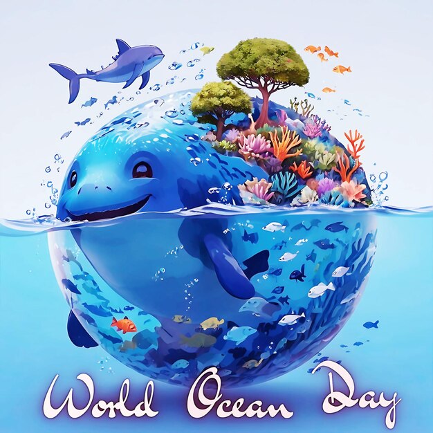 World Ocean Day Generative Ai