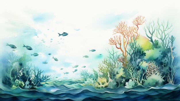 Foto giornata mondiale degli oceani 8 giugno ai generativa 3d