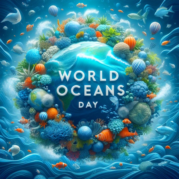 World oceans day social media post Celebrate World Oceans Day