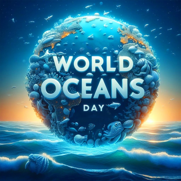 World oceans day social media post Celebrate World Oceans Day