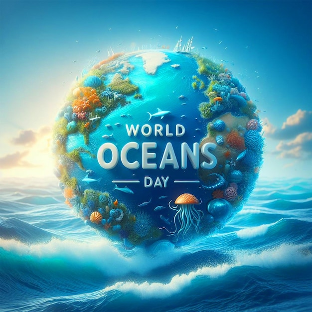 世界海の日 ソーシャルメディアの投稿 世界海の日を祝う