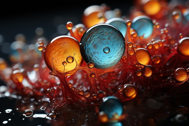 Photo world of particles dive into the fascinating world of microscopic particles