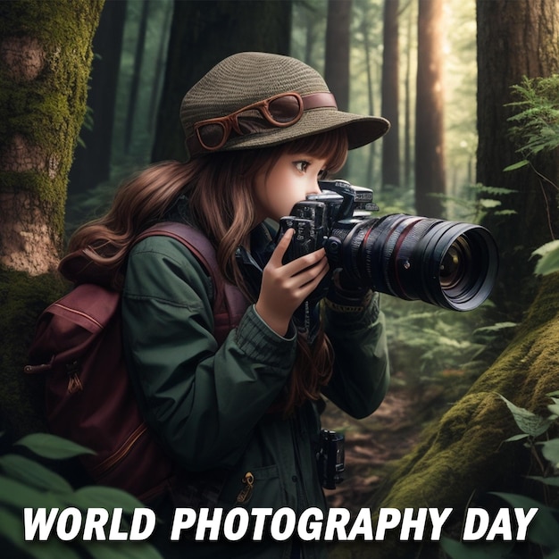 Premium AI Image World photography day poster