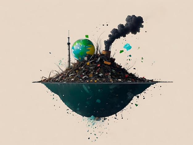 Photo world pollution illustration