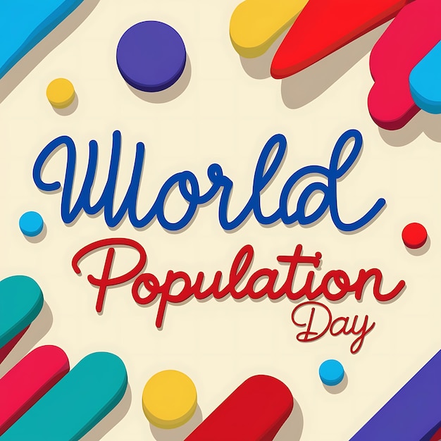 world population day creative designs image