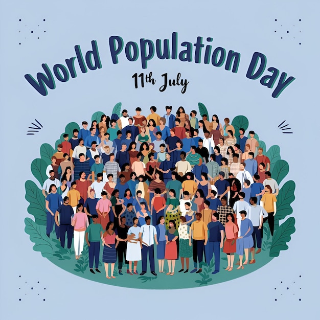 Photo world population day raising awareness for global population issues