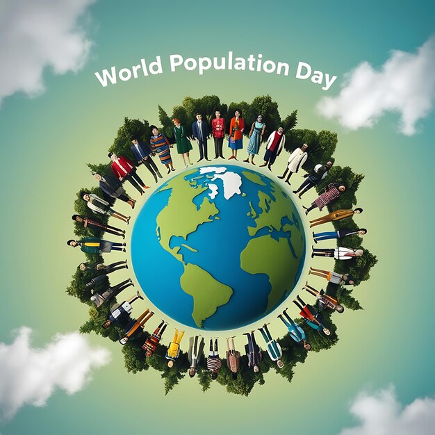 Premium Photo World Population Day