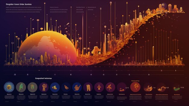 Photo world population map