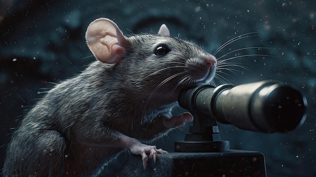 World Rat Day illustration 3d realistic