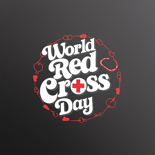 사진 세계 은 십자가와 은 반달의 날 (world red cross and red crescent day)