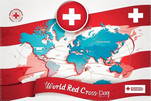 World red cross day design templet