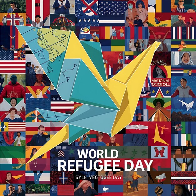 World Refugee Day Vector illustration background