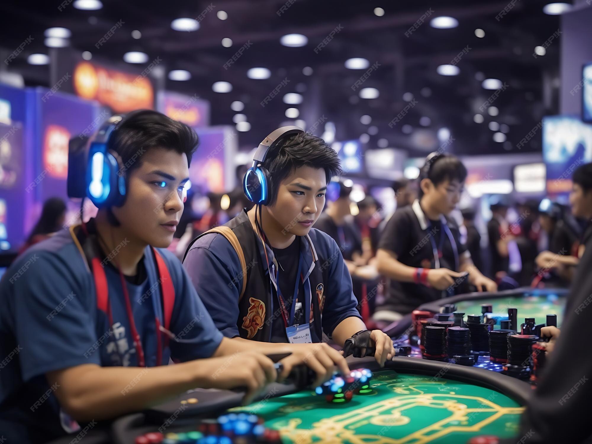 Premium AI Image | World region gaming expo gaming industry event or