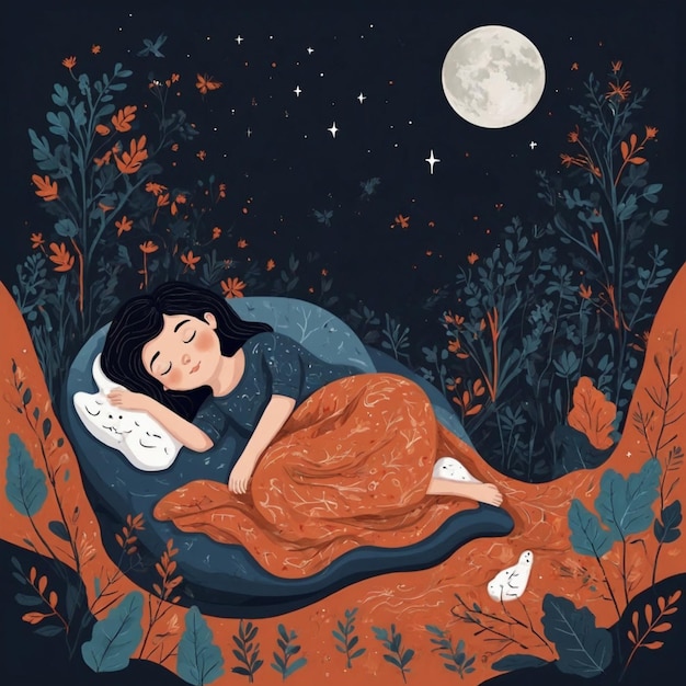 Photo world sleep day illustration